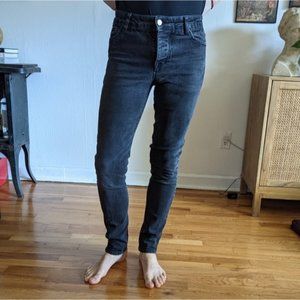 ASOS size 30 black/grey skinny jeans